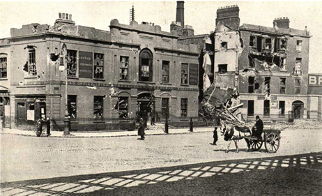 Damaged Liberty Hall 1916